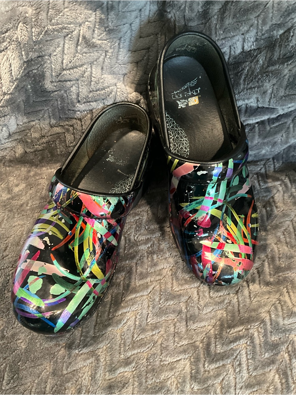 Dansko XP 2.0 Ribbon Patent Professional Clog Women's EU Size 37  US 6.5-7